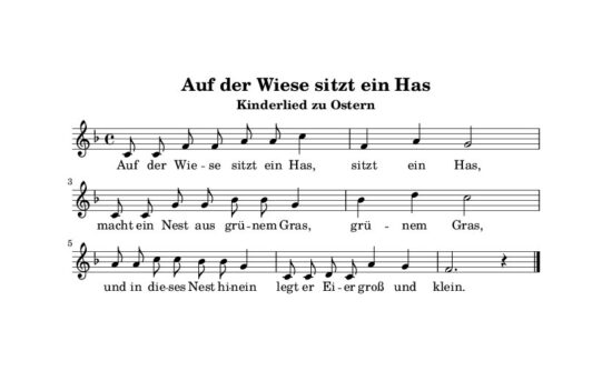 Auf der Wiese sitzt ein Has