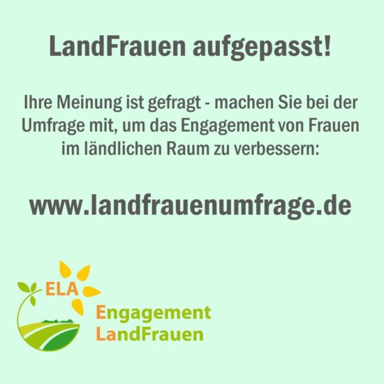 LandFrauen aufgepasst!