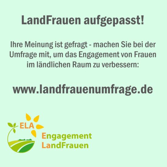 LandFrauen aufgepasst!